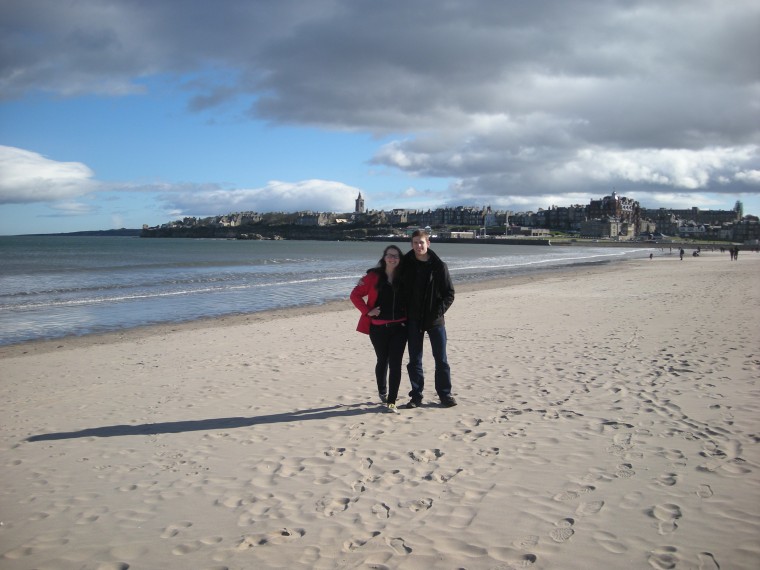The beach at St. Andrews.